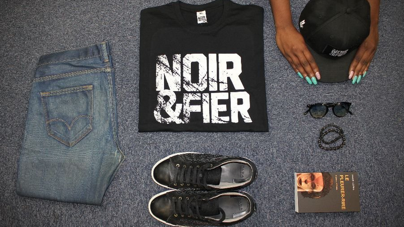 T shirt discount noir et fier